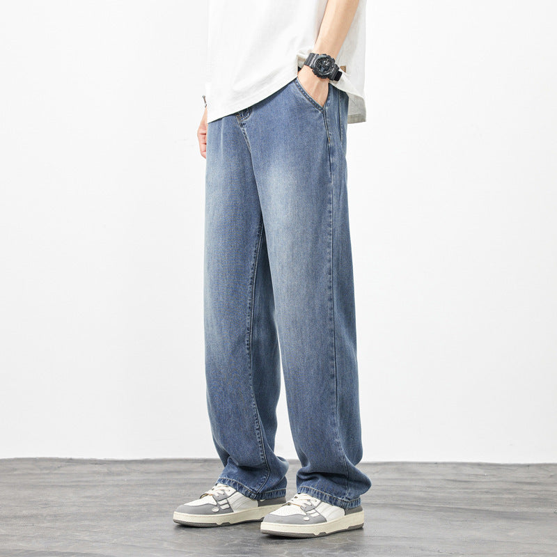 Men's Wide-leg High Street Loose Straight Casual Pants