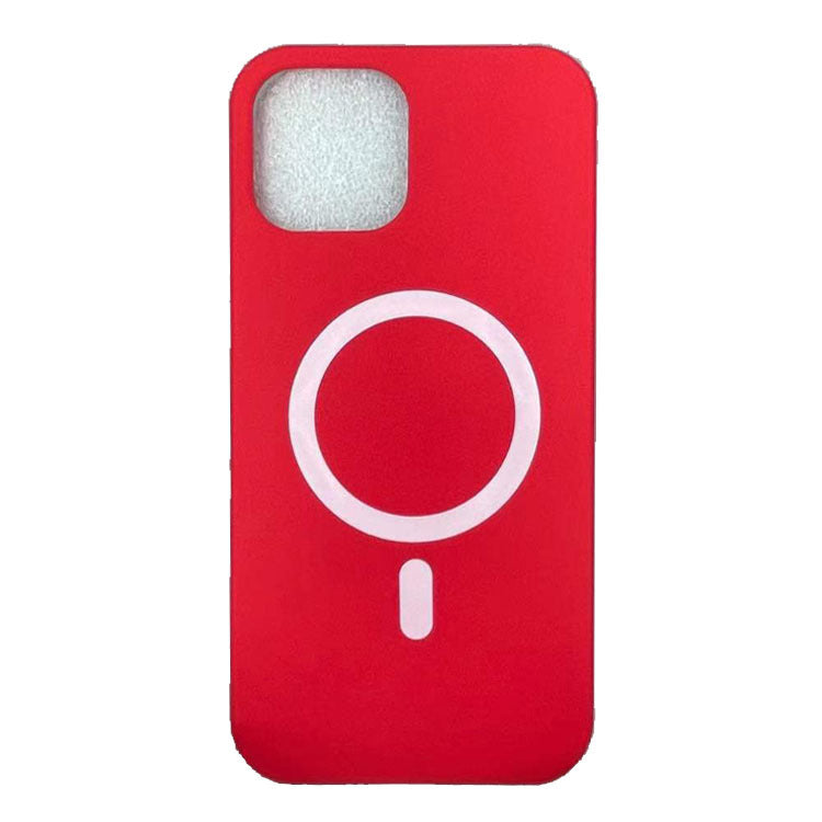 Compatible with Apple, Silicone Magnetic Phone Case Magsafe Magnetic Charging