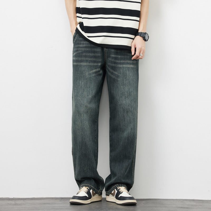 Men's Wide-leg High Street Loose Straight Casual Pants