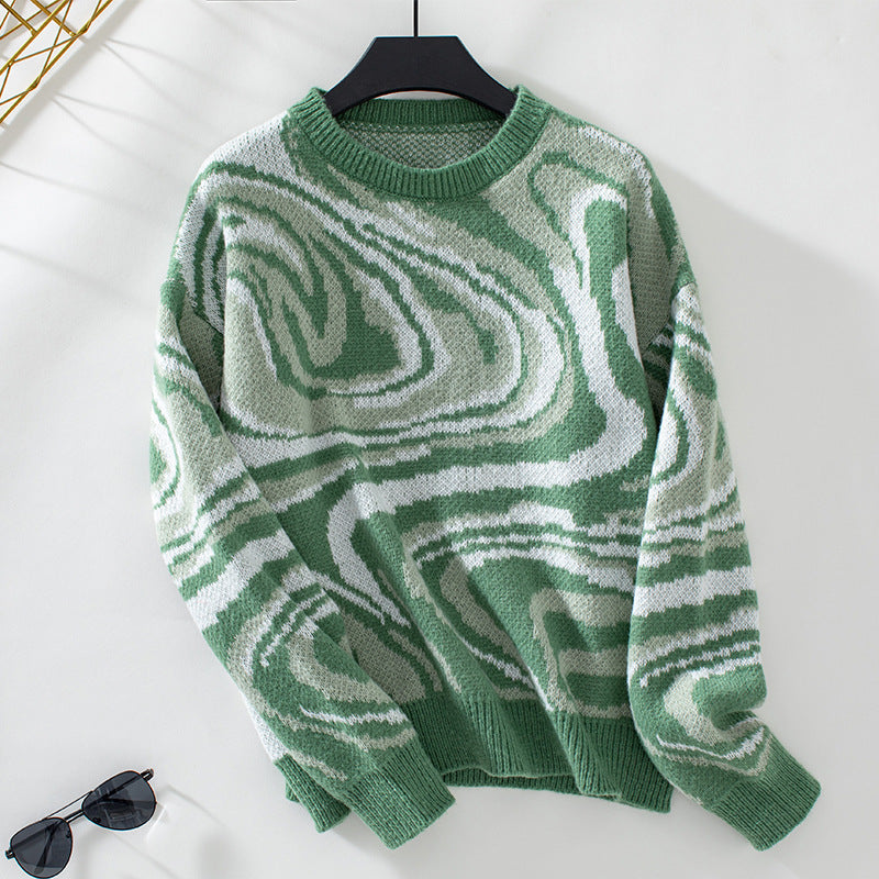Cross-border Sweater Jacquard Coat