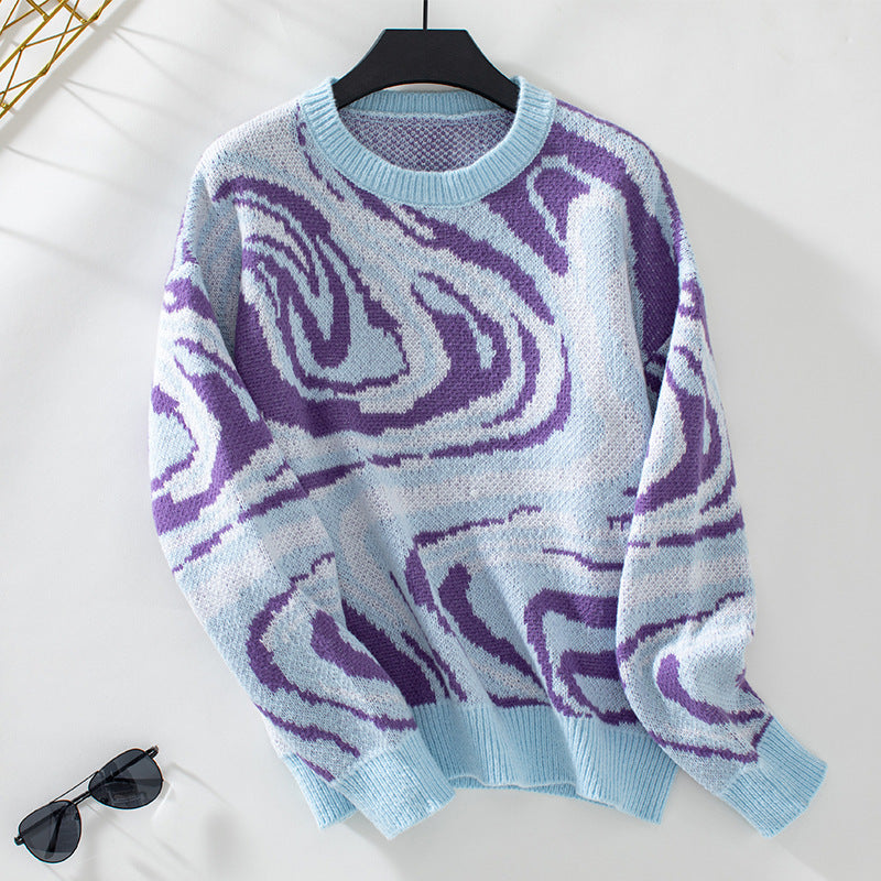 Cross-border Sweater Jacquard Coat
