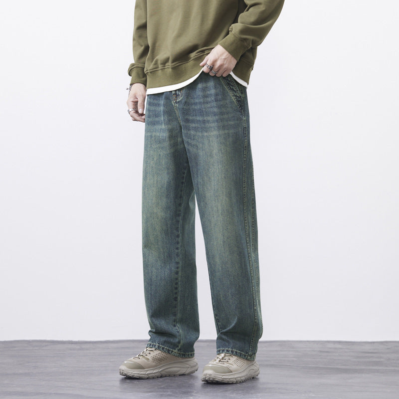 Men's Wide-leg High Street Loose Straight Casual Pants