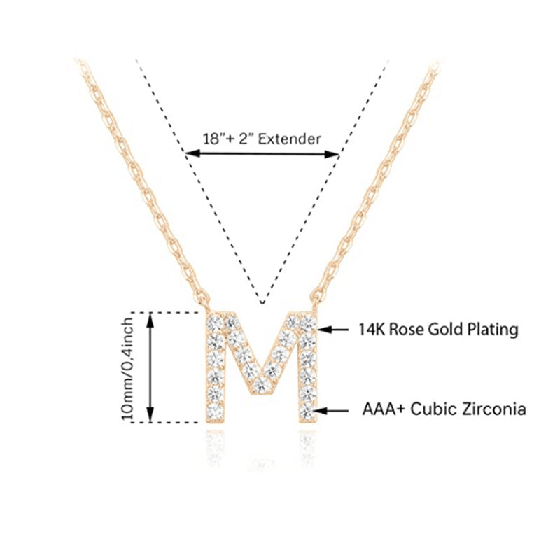 Women's New 26 English Letter Necklace