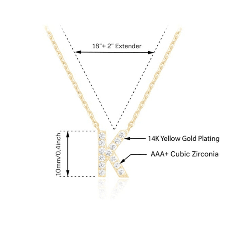 Women's New 26 English Letter Necklace