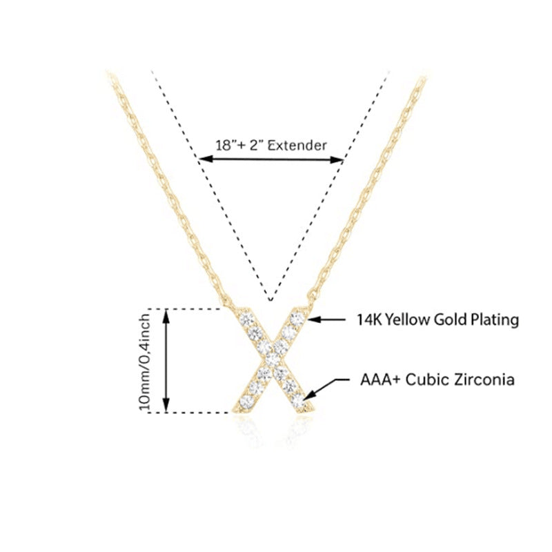 Women's New 26 English Letter Necklace