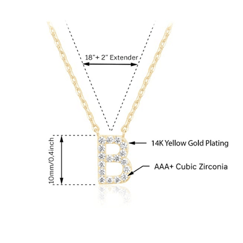 Women's New 26 English Letter Necklace