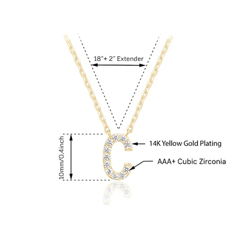 Women's New 26 English Letter Necklace