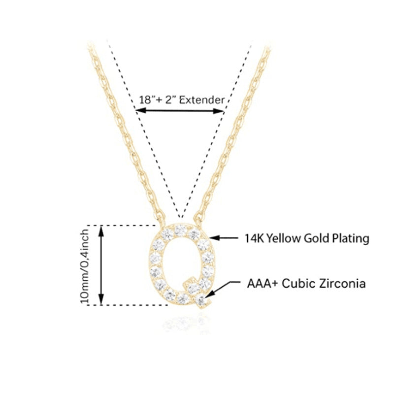Women's New 26 English Letter Necklace