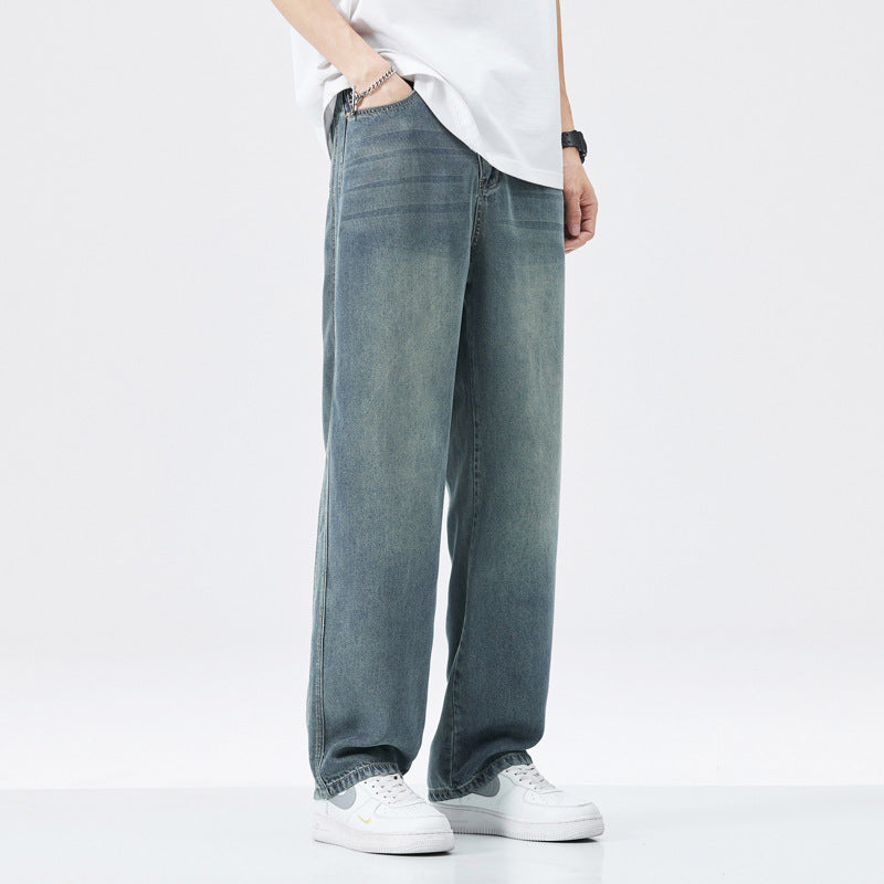 Men's Wide-leg High Street Loose Straight Casual Pants