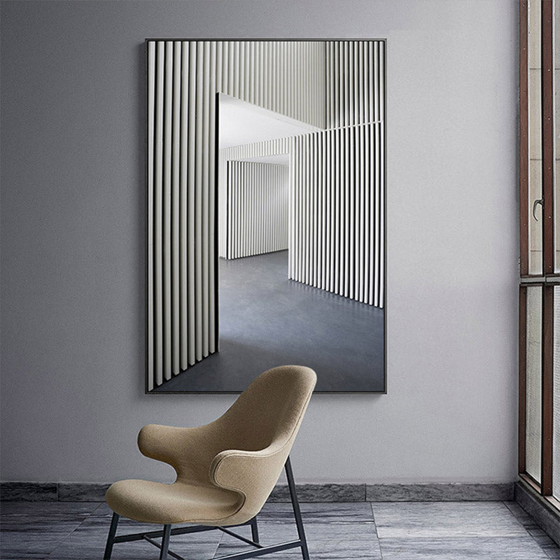 Modern Light Luxury Architecture Art Canvas Painting Poster Living Room Wall Art Picture