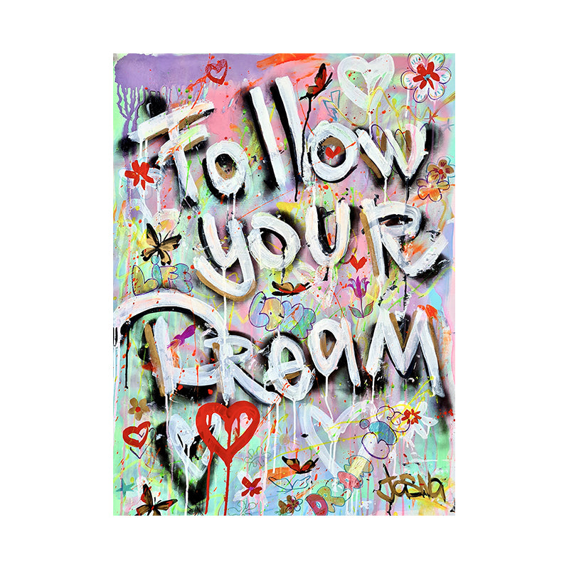 Graffiti Canvas Painting Inspirational Poster Print Wall