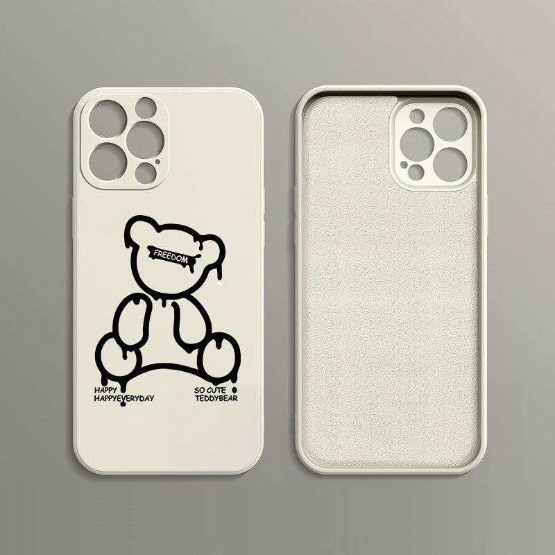 Fashion Bear Print Phone Case Protective Cover