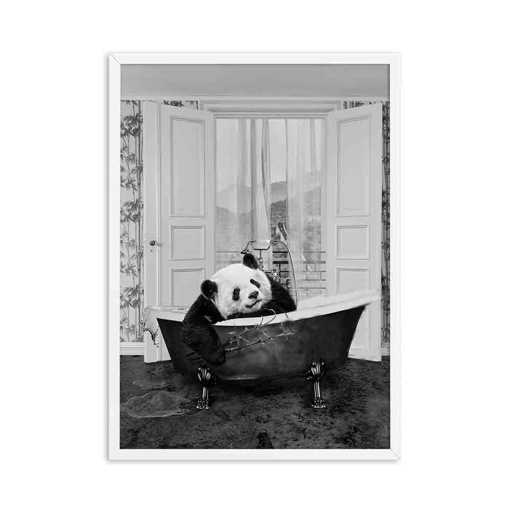 Canvas Painting Animal Posters Camel Elephant Giraffe Children's Bathroom