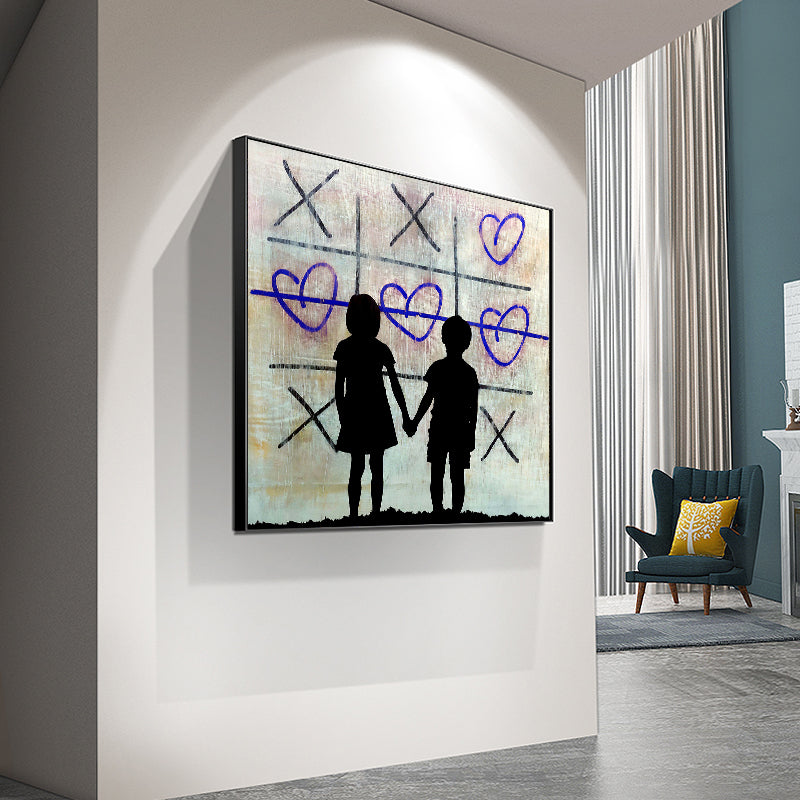 Canvas Painting Street Art Love Poster Wall Art Decoration Painting Living Room Home Decoration