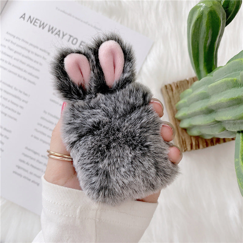 Plush Rabbit Cute Simple Creative Anti-fall Earphone Shell