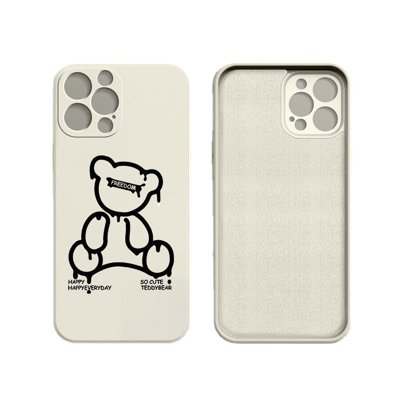 Fashion Bear Print Phone Case Protective Cover
