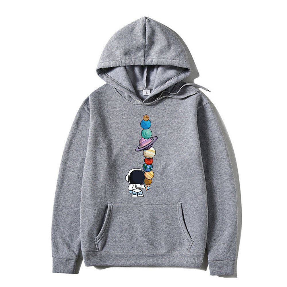 Solar System Planet Starry Sky Hooded Sweater