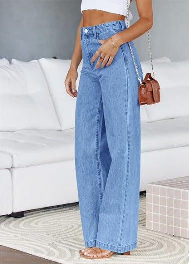 Mode Damen Jeans Lose All-Matching Straight