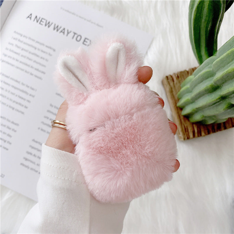 Plush Rabbit Cute Simple Creative Anti-fall Earphone Shell