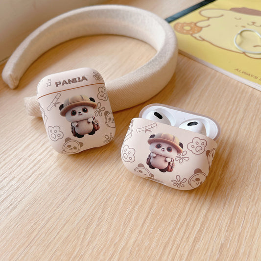 Applicable Pods Cartoon Frosted Water Sticker Earphone Protective Cover 3 Big Eyes Second Generation Earphone Case