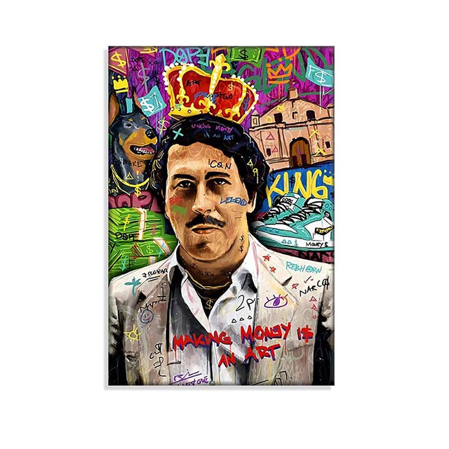 Picture Success Graffiti Poster Modern Wall Art Canvas Painting