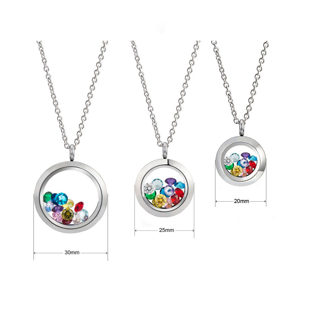 Glass Photo Box Pendant Magnet Box