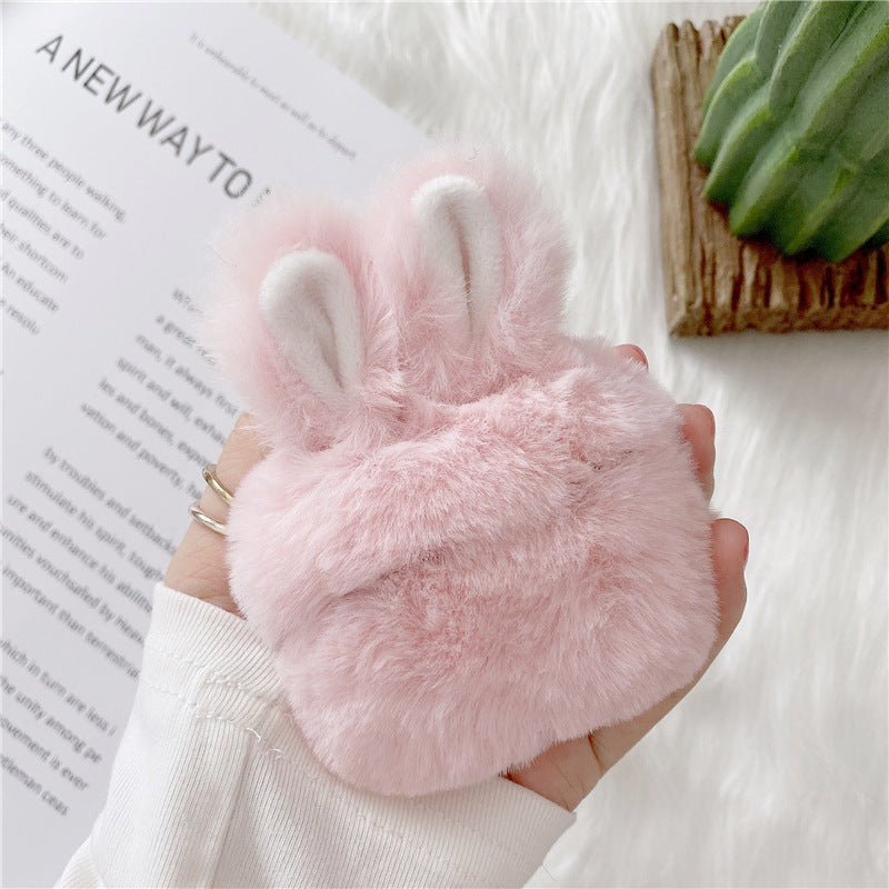 Plush Rabbit Cute Simple Creative Anti-fall Earphone Shell