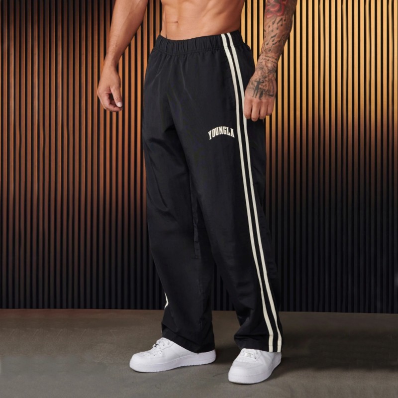 Herren Sport hose gerade gewebt schnell trocknend