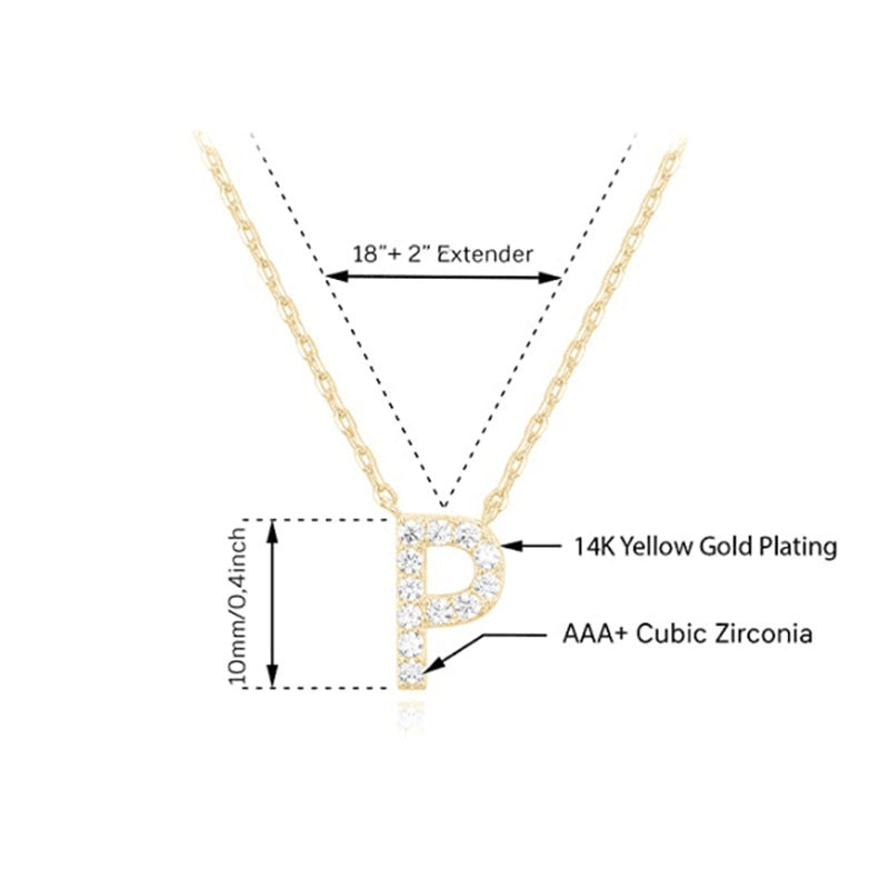 Women's New 26 English Letter Necklace