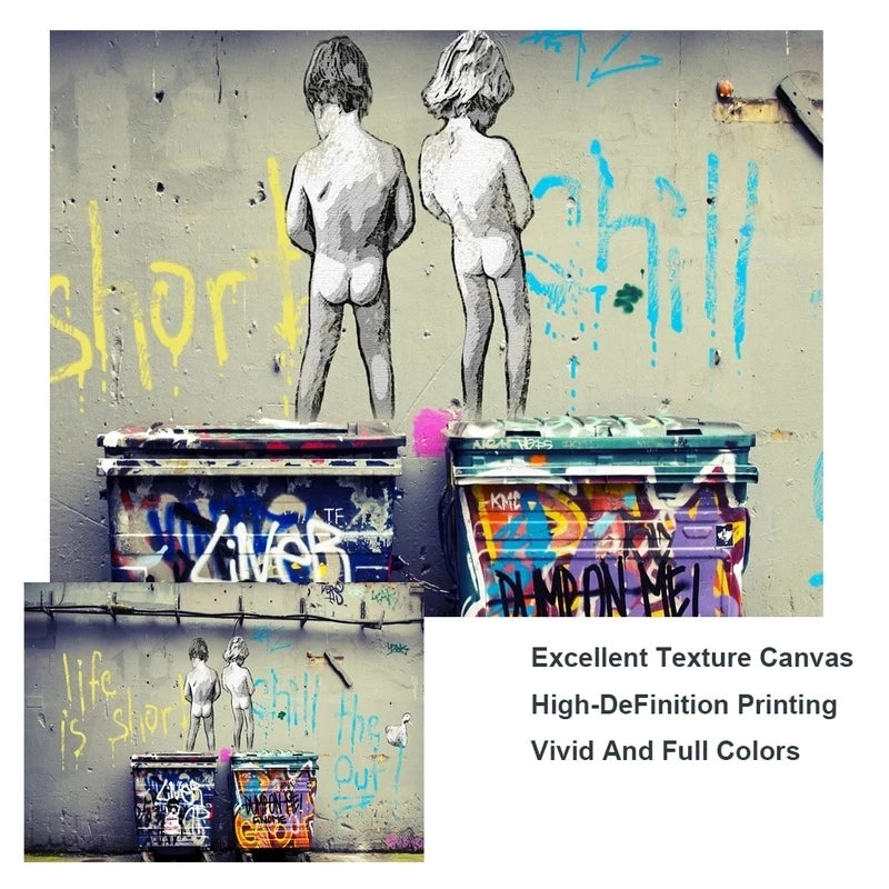 Canvas Painting Graffiti Street Art Wall Poster