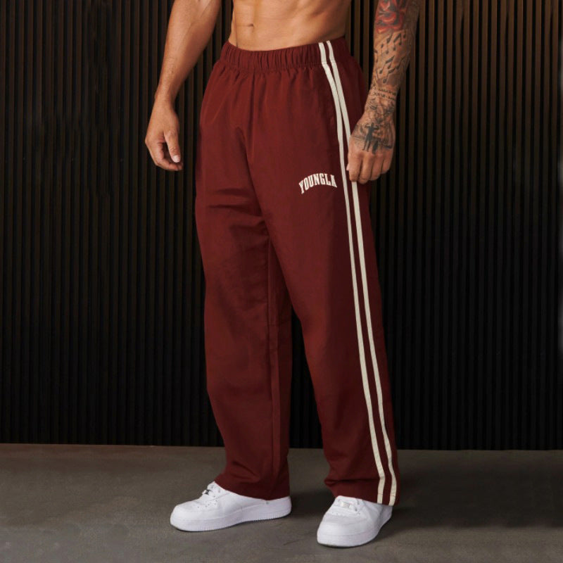 Herren Sport hose gerade gewebt schnell trocknend