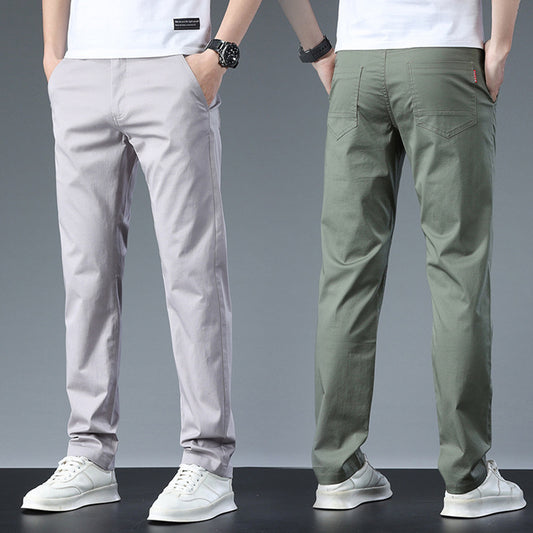 Pants High-end Casual Pants Men's Cotton Grey