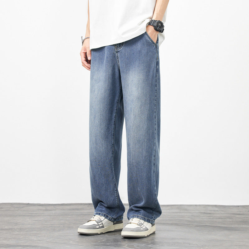 Men's Wide-leg High Street Loose Straight Casual Pants