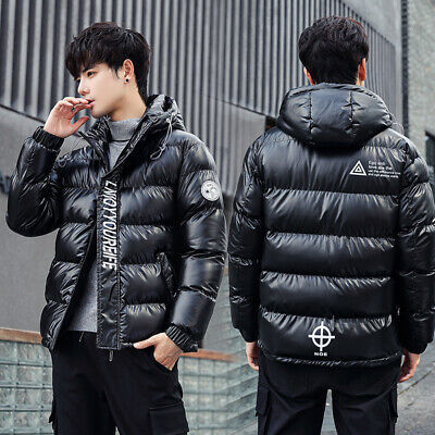 Winter New Bright Surface Cotton-padded Clothes Couple's Fashion Brand Bread Coat Cotton-padded Clothes