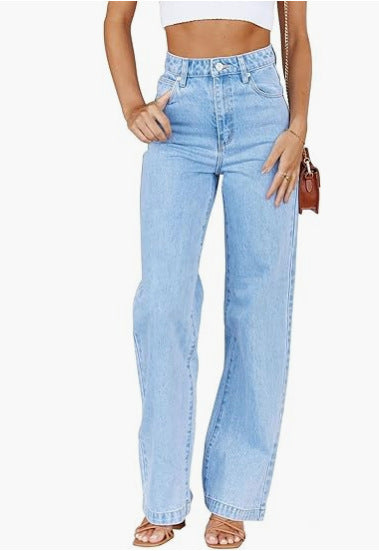 Mode Damen Jeans Lose All-Matching Straight